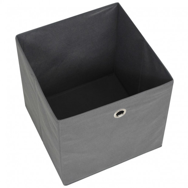 Storage Boxes 10 Pcs Non-woven Fabric 32x32x32 Cm Grey Image 6
