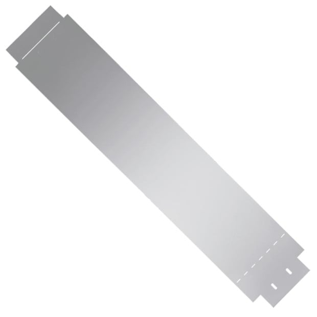 Lawn Fence 10 Pcs Galvanised Steel 100x20 Cm Image 4