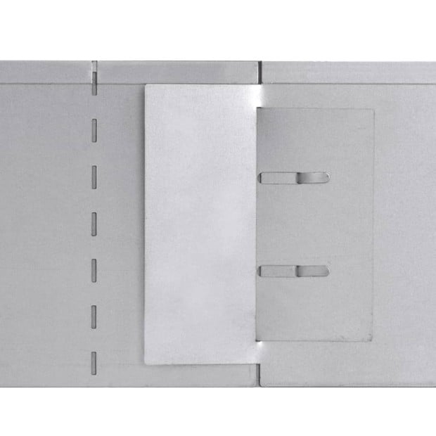 Lawn Fence 10 Pcs Galvanised Steel 100x20 Cm Image 7