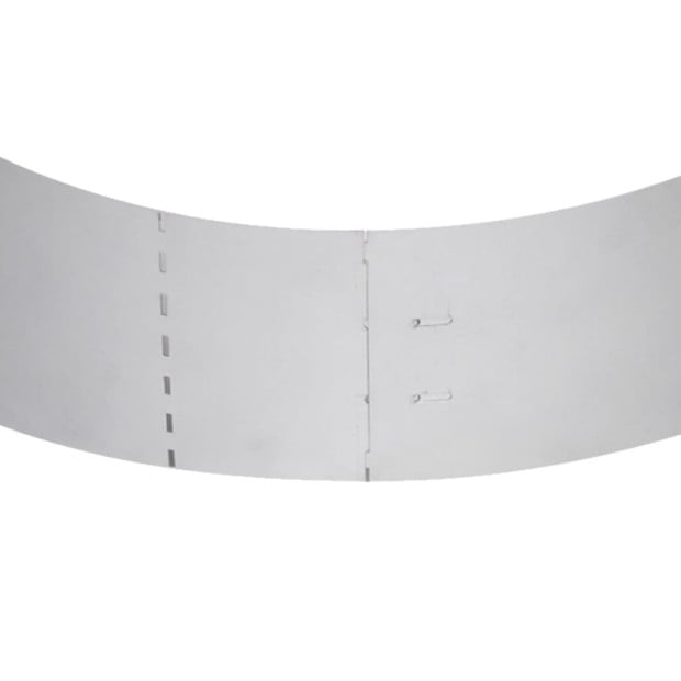 Lawn Fence 10 Pcs Galvanised Steel 100x20 Cm Image 10