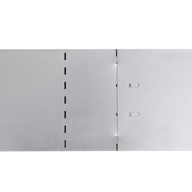 Lawn Fence 20 Pcs Galvanised Steel 100x20 Cm Image 9
