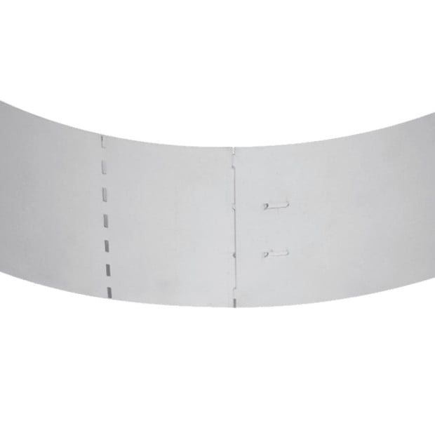 Lawn Fence 20 Pcs Galvanised Steel 100x20 Cm Image 10