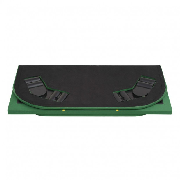 8-player Folding Poker Tabletop 4 Fold Rectangular Green Image 9