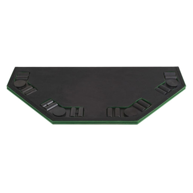 8-player Folding Poker Tabletop 2 Fold Octagonal Green Image 5