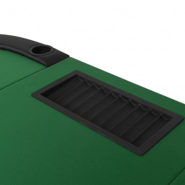 9-player Folding Poker Table 3 Fold Oval Green Image 6