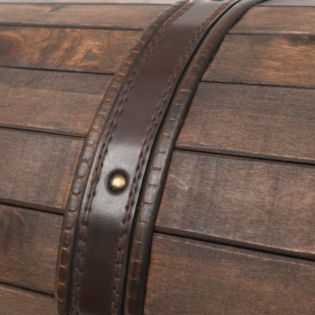 Storage Chest Solid Wood Vintage Style 120x30x40 Cm Image 2