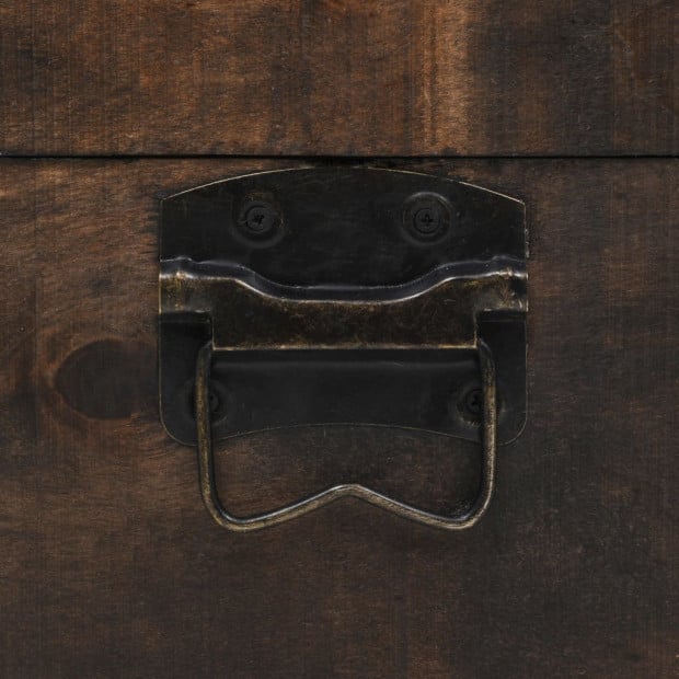Storage Chest Solid Wood Vintage Style 120x30x40 Cm Image 4