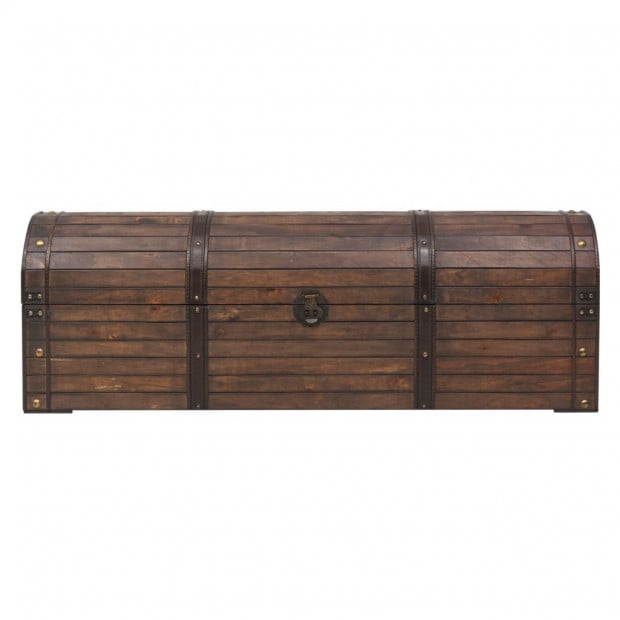Storage Chest Solid Wood Vintage Style 120x30x40 Cm Image 5