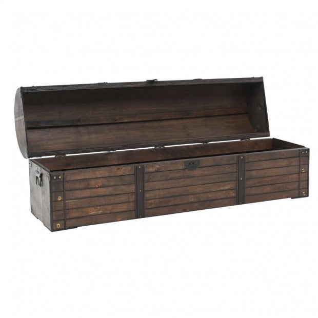 Storage Chest Solid Wood Vintage Style 120x30x40 Cm Image 6