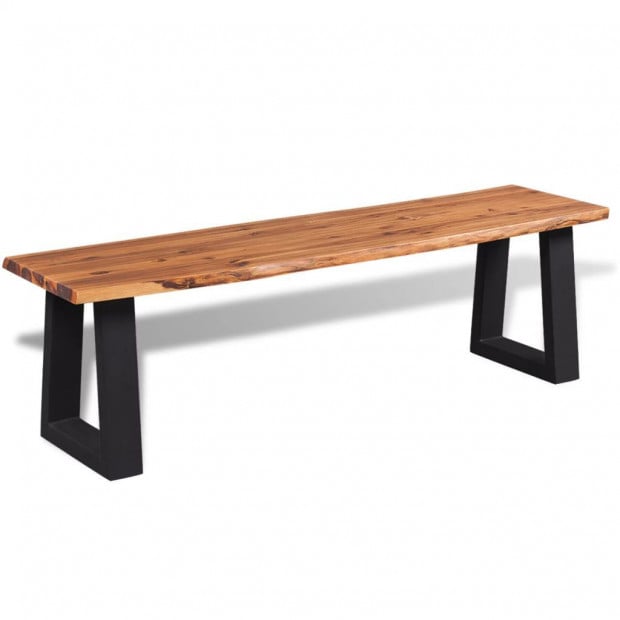 Bench Solid Acacia Wood 145 Cm