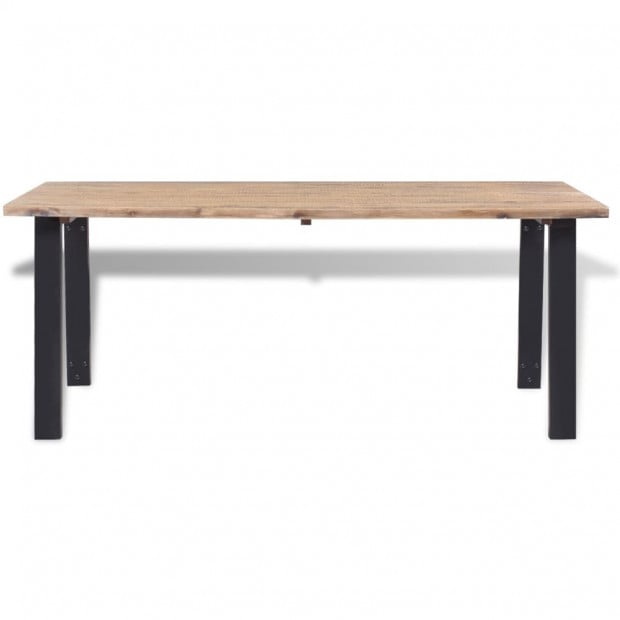 Dining Table Solid Acacia Wood 170x90x75 Cm Image 2
