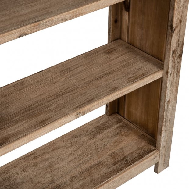 5-tier Bookcase 80x30x180 Cm Solid Acacia Wood Image 3
