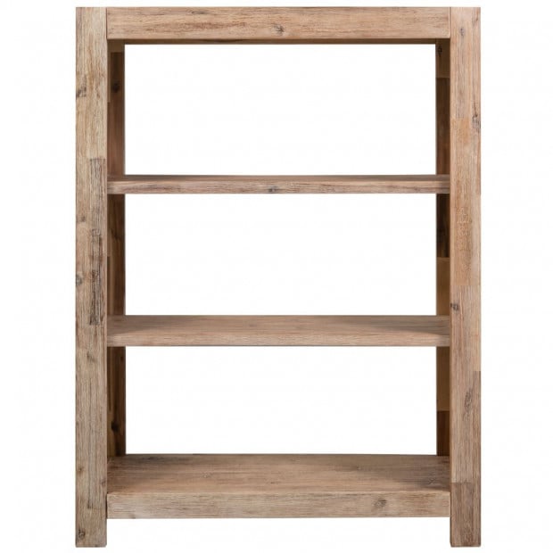 3-tier Bookcase 80x30x110 Cm Solid Acacia Wood Image 2
