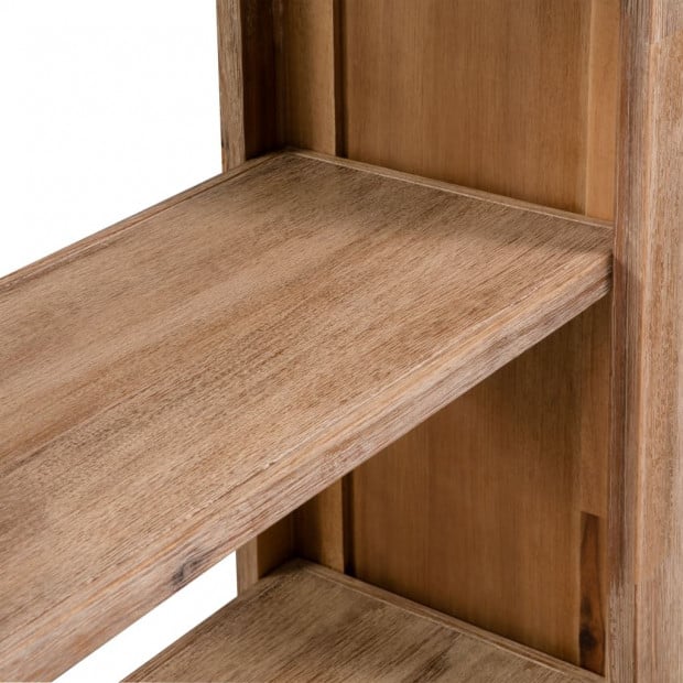 3-tier Bookcase 80x30x110 Cm Solid Acacia Wood Image 3