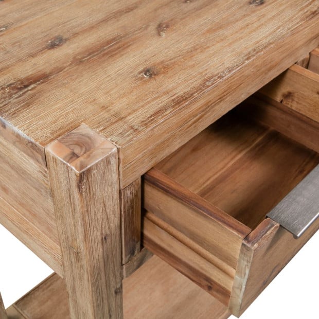 Console Table 82x33x73 Cm Solid Acacia Wood Image 4