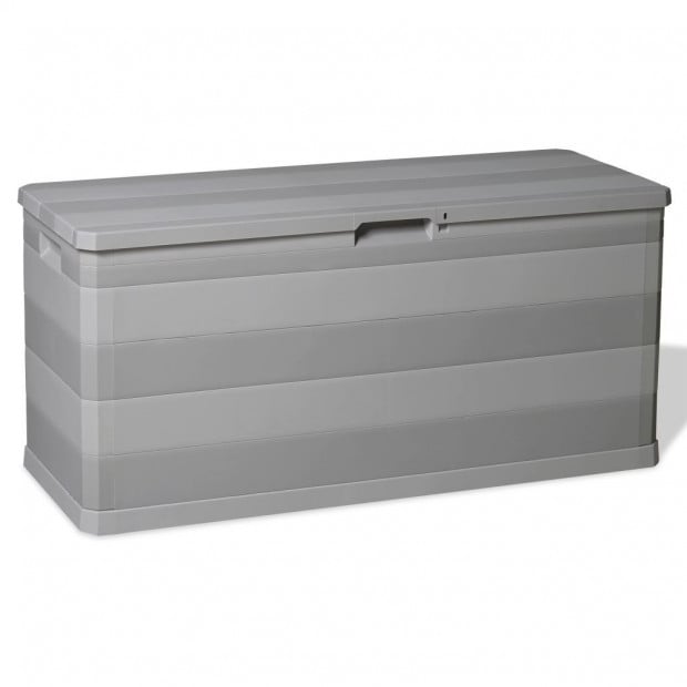 Garden Storage Box Grey 117x45x56 Cm