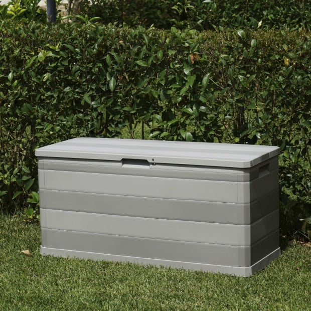Garden Storage Box Grey 117x45x56 Cm Image 6