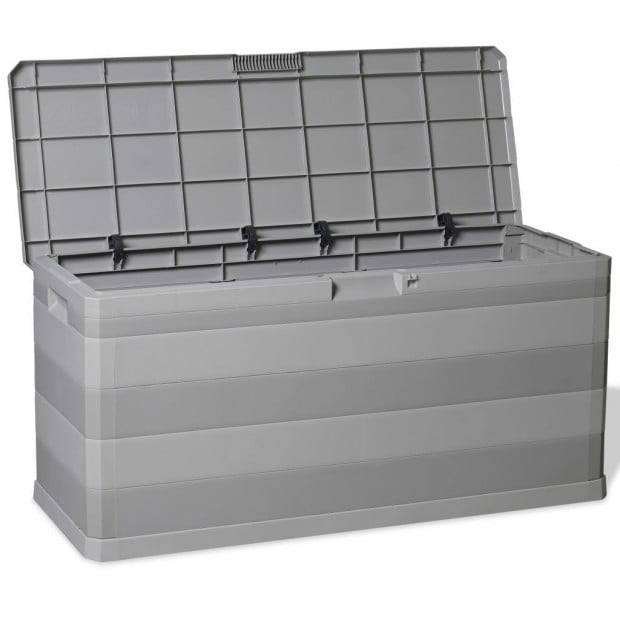 Garden Storage Box Grey 117x45x56 Cm Image 7