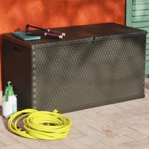 Garden Storage Box Brown 120x56x63 Cm Image 3