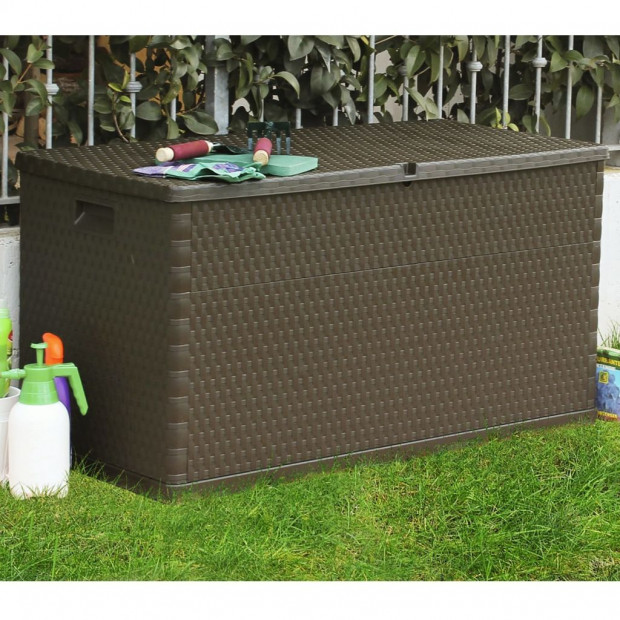 Garden Storage Box Brown 120x56x63 Cm Image 4