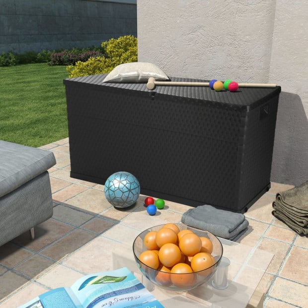 Garden Storage Box Anthracite 120x56x63 Cm Image 2