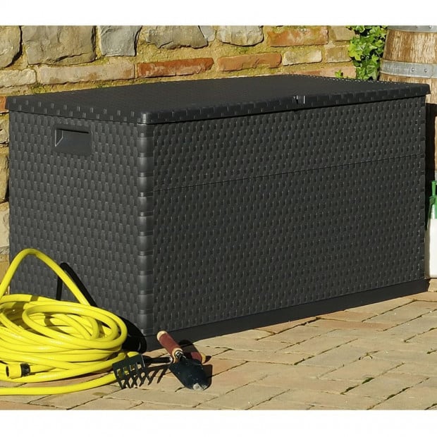 Garden Storage Box Anthracite 120x56x63 Cm Image 4
