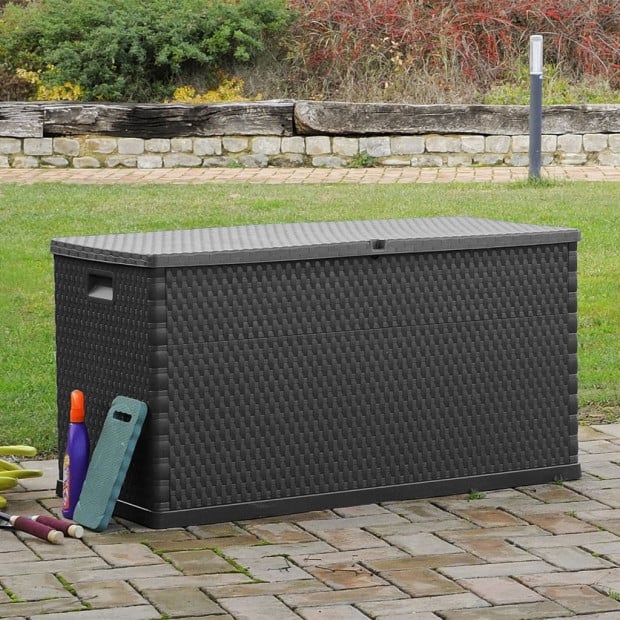 Garden Storage Box Anthracite 120x56x63 Cm Image 5