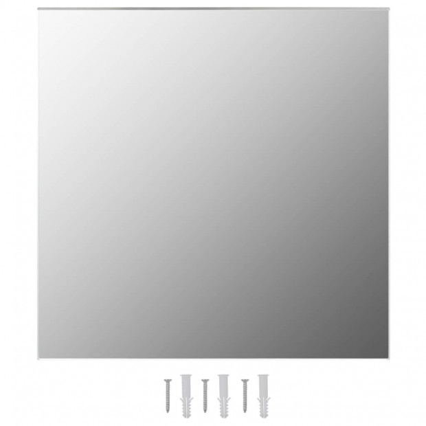 Wall Mirror 70x70cm Square Glass Image 2