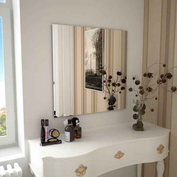 Wall Mirror 70x70cm Square Glass