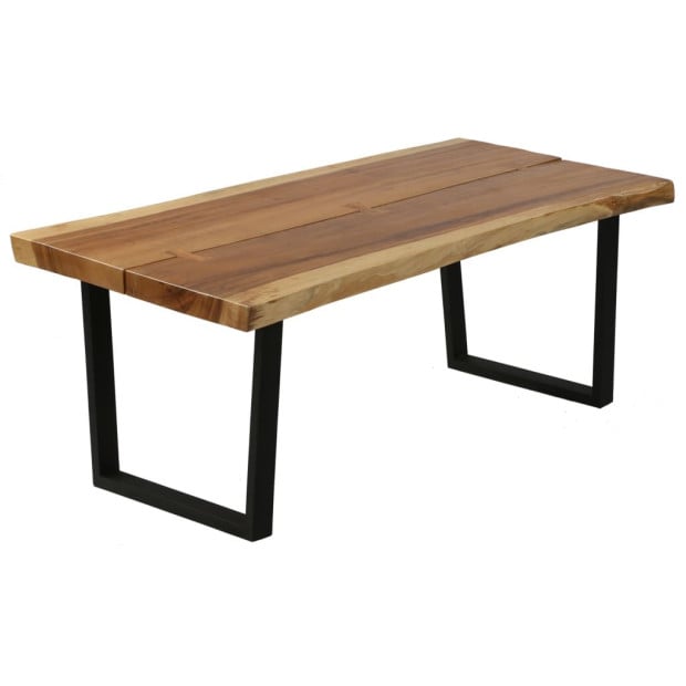 Coffee Table Solid Suar Wood 102x56x41 Cm Image 6