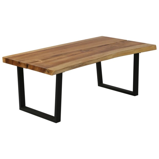 Coffee Table Solid Suar Wood 102x56x41 Cm Image 9