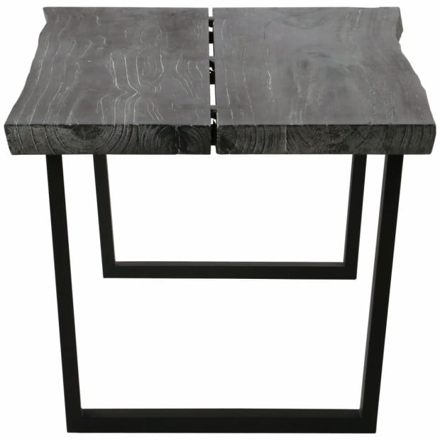 Coffee Table Solid Mindi Wood 102x56x41 Cm Grey Image 3