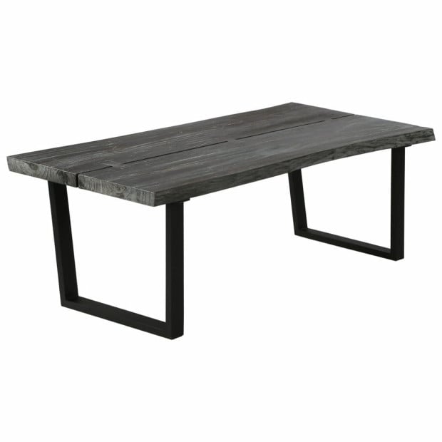 Coffee Table Solid Mindi Wood 102x56x41 Cm Grey Image 6