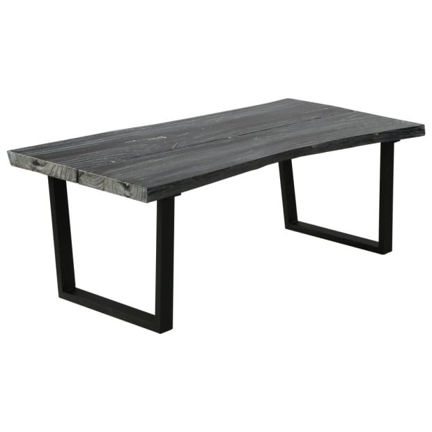 Coffee Table Solid Mindi Wood 102x56x41 Cm Grey Image 9