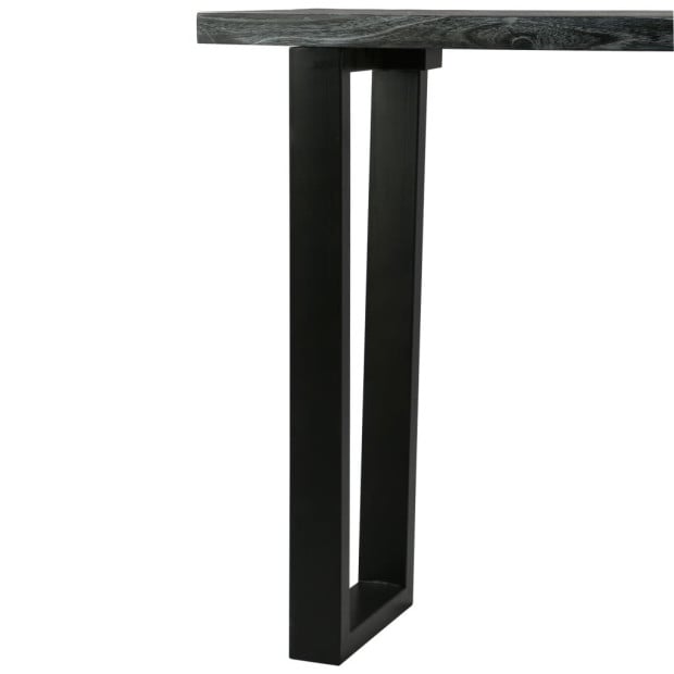 Console Table Solid Mindi Wood 110x35x75 Cm Grey Image 5