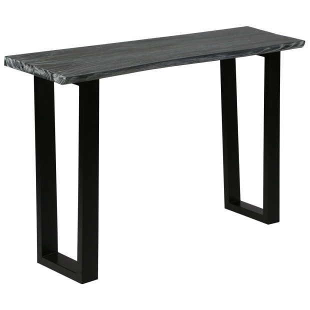 Console Table Solid Mindi Wood 110x35x75 Cm Grey Image 8