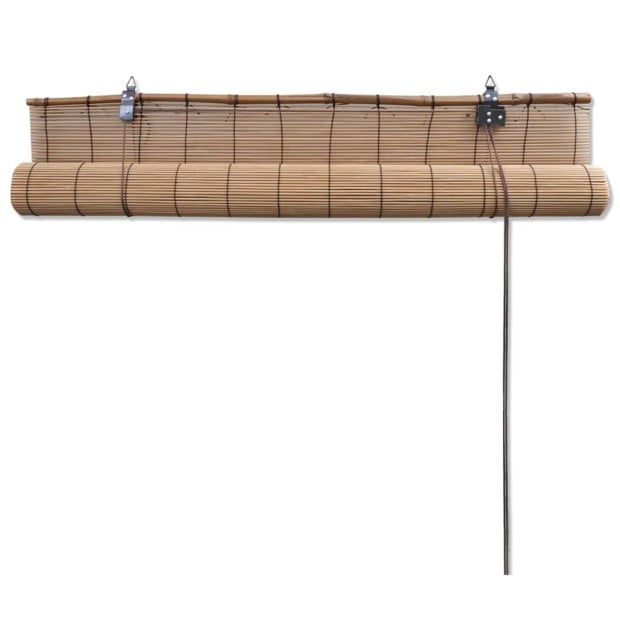 Roller Blind Bamboo 150x160 Cm Brown Image 5