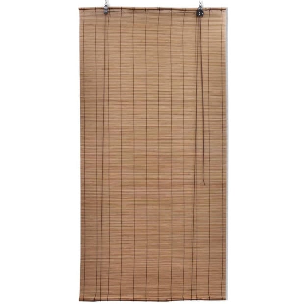 Roller Blind Bamboo 100x220 Cm Brown Image 2
