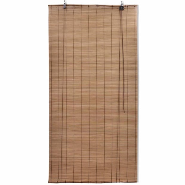 Roller Blind Bamboo 140x220 Cm Brown Image 2