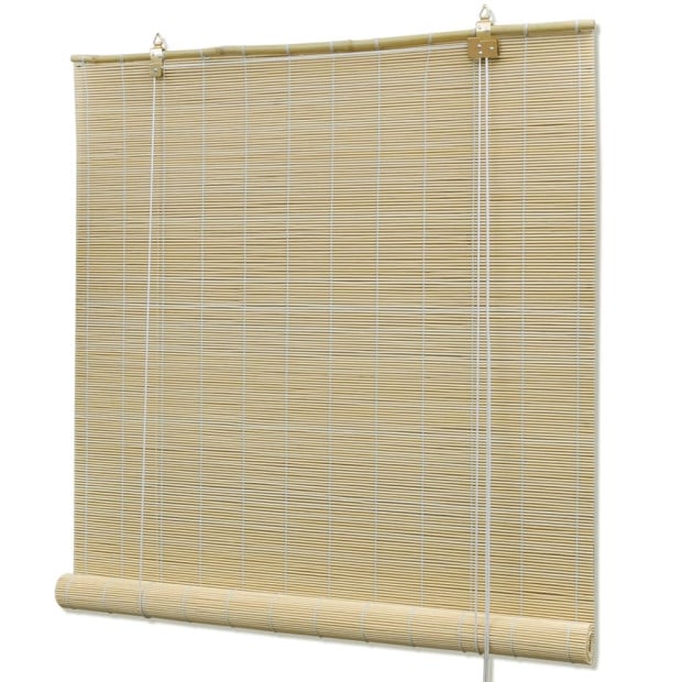 Roller Blind Bamboo 100x220 Cm Natural