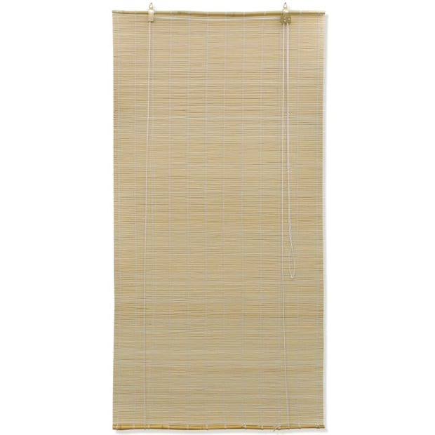 Roller Blind Bamboo 100x220 Cm Natural Image 2