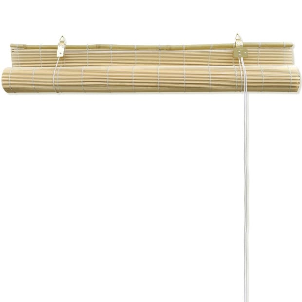 Roller Blind Bamboo 100x220 Cm Natural Image 3