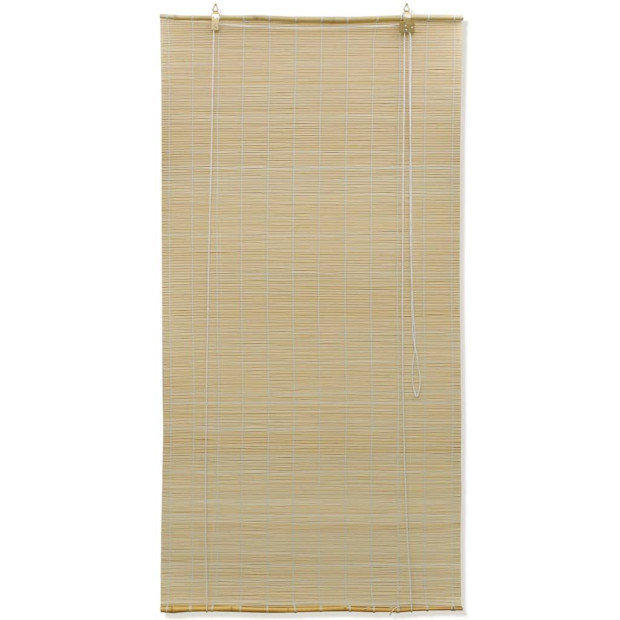 Roller Blind Bamboo 140x220 Cm Natural Image 2