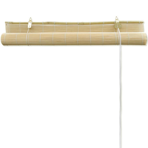 Roller Blind Bamboo 140x220 Cm Natural Image 4