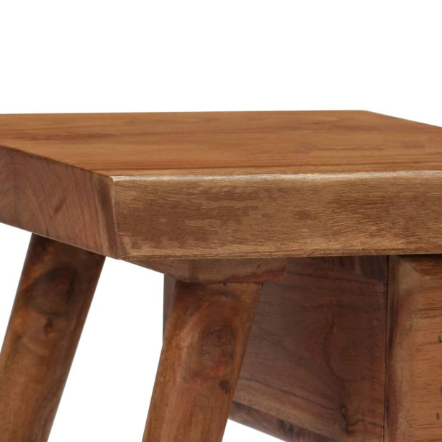 Bedside Table Solid Acacia Wood 45x32x55 Cm Image 9