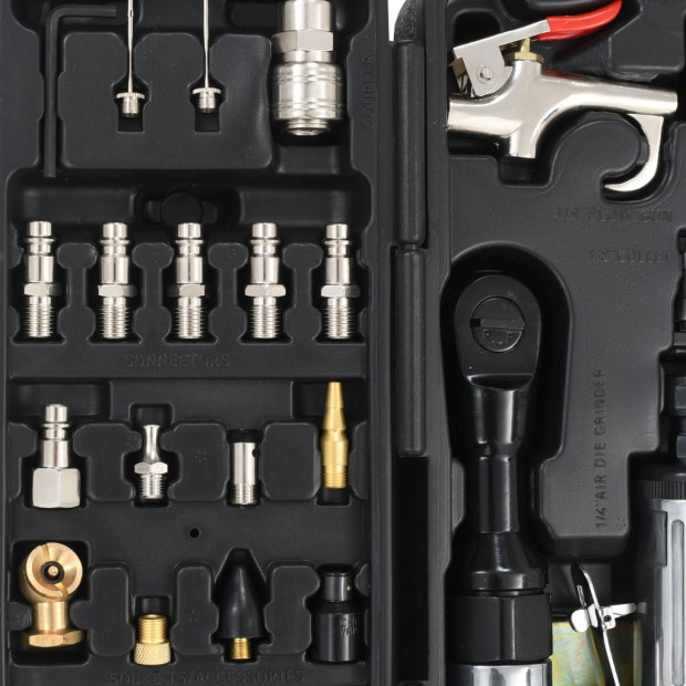 70 Piece Air Tool Set Kit with Black Case Image 4