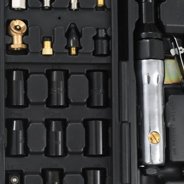 70 Piece Air Tool Set Kit with Black Case Image 5