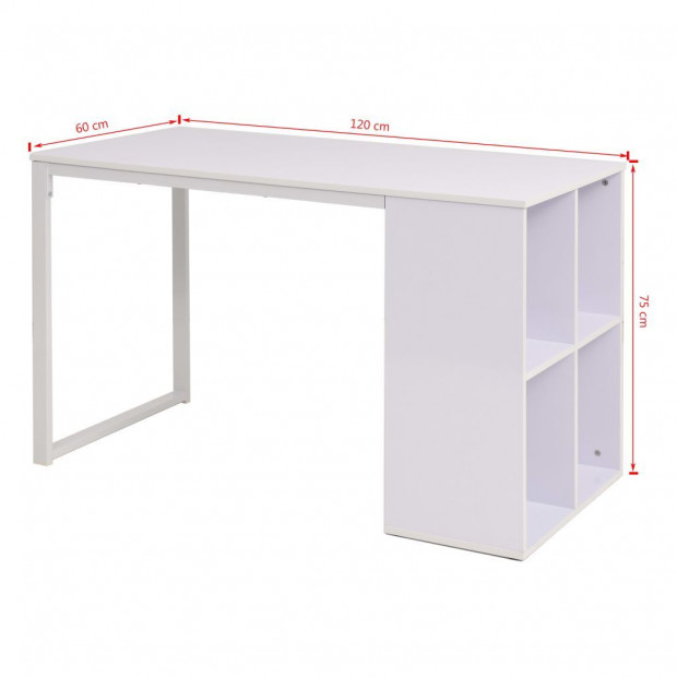 Writing Desk 120x60x75 Cm White Image 7