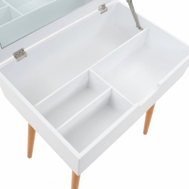 Dressing Table With Mirror Mdf 60x40x75 Cm Image 8
