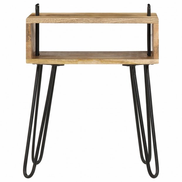 Bedside Table Solid Mango Wood 40x34x47 Cm Image 2